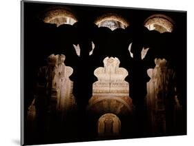 In front of the mihrab of the Great Mosque of Cordoba, part of the 10th century enlargements-Werner Forman-Mounted Giclee Print