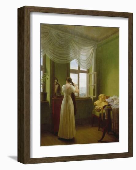 In front of the mirror. 1827-Georg Friedrich Kersting-Framed Giclee Print