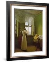 In front of the mirror. 1827-Georg Friedrich Kersting-Framed Giclee Print