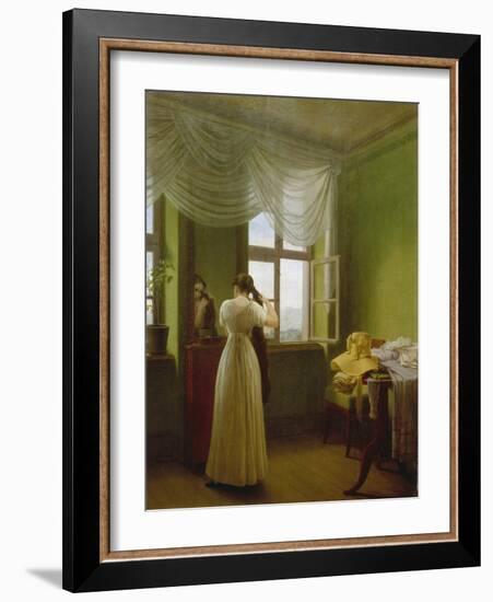 In front of the mirror. 1827-Georg Friedrich Kersting-Framed Giclee Print