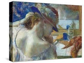 In Front of the Mirror, 1889-Edgar Degas-Stretched Canvas