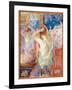 In Front of the Mirror, 1890 (Oil on Canvas)-Berthe Morisot-Framed Giclee Print