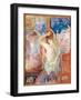 In Front of the Mirror, 1890 (Oil on Canvas)-Berthe Morisot-Framed Giclee Print