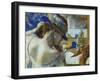 In Front of the Mirror, about 1889-Edgar Degas-Framed Giclee Print