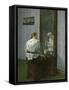 In front of the mirror-Christian Krohg-Framed Stretched Canvas