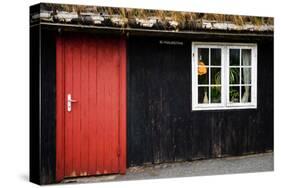 In Front of the Old Red Door-Philippe Sainte-Laudy-Stretched Canvas