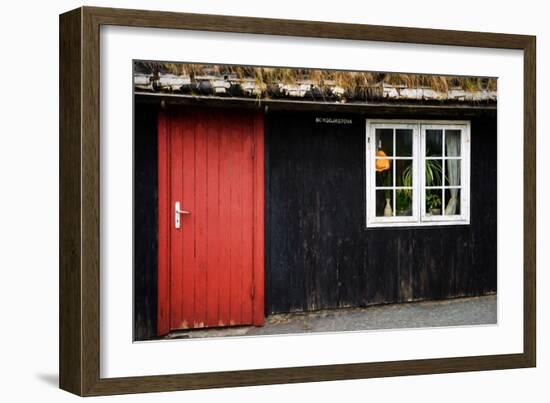 In Front of the Old Red Door-Philippe Sainte-Laudy-Framed Photographic Print