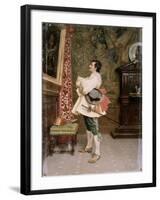 In Front of the Portrait-Tito Conti-Framed Giclee Print