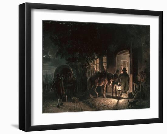 In Front of the Pub, 1843-Hermann Kauffmann-Framed Giclee Print