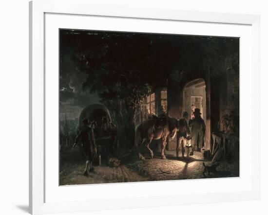 In Front of the Pub, 1843-Hermann Kauffmann-Framed Giclee Print