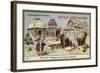 In Front of the Seven Temples in the Area of Madras-null-Framed Giclee Print