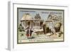 In Front of the Seven Temples in the Area of Madras-null-Framed Giclee Print