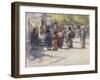 In Front of the Stall-Mortimer Ludington Menpes-Framed Giclee Print