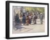 In Front of the Stall-Mortimer Ludington Menpes-Framed Giclee Print