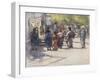 In Front of the Stall-Mortimer Ludington Menpes-Framed Giclee Print