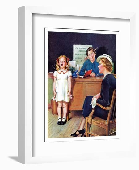 "In Front of the The Class,"April 30, 1938-Frances Tipton Hunter-Framed Giclee Print