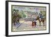 In Front of the White House, Residence of the President, Washington DC-null-Framed Giclee Print