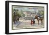 In Front of the White House, Residence of the President, Washington DC-null-Framed Giclee Print