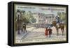 In Front of the White House, Residence of the President, Washington DC-null-Framed Stretched Canvas