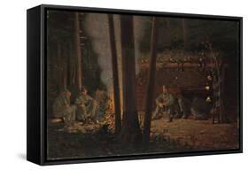 In Front of Yorktown-Winslow Homer-Framed Stretched Canvas