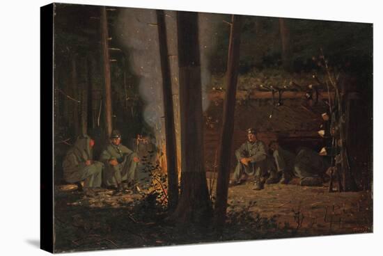 In Front of Yorktown-Winslow Homer-Stretched Canvas