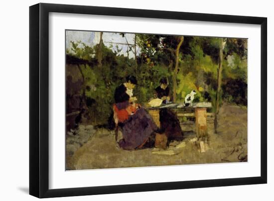 In Garden, 1890-Uberto Dell'Orto-Framed Giclee Print