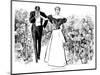 In Garden of Youth-Charles Dana Gibson-Mounted Giclee Print