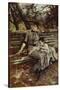 In Garden or Alaide and Ottavio Banti, Circa 1884-Giovanni Boldini-Stretched Canvas