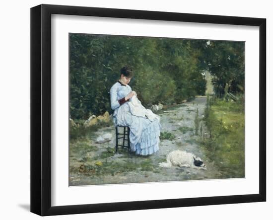 In Garden-Silvestro Lega-Framed Giclee Print