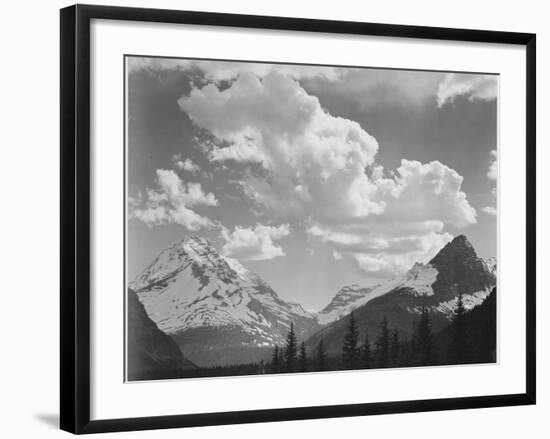 In Glacier National Park Montana 1933-1942-Ansel Adams-Framed Art Print