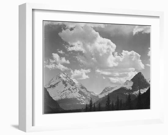 In Glacier National Park Montana 1933-1942-Ansel Adams-Framed Art Print