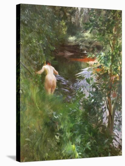 In Gopsmor (Nude by a Stream)-Anders Leonard Zorn-Stretched Canvas