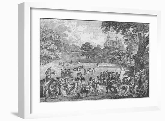 'In Greenwich Park on Whit Monday', c1802, (1912)-Samuel Rawle-Framed Giclee Print