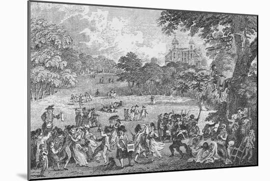 'In Greenwich Park on Whit Monday', c1802, (1912)-Samuel Rawle-Mounted Giclee Print