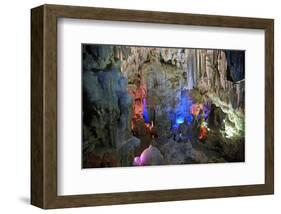 In Hang Dau Go Cave, Hang Dau Go Island in Ha Long Bay, North Vietnam, Quang Ninh, Vietnam-null-Framed Art Print