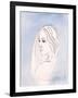 In Heaven the Virgin Mary Shares Her Son's Concern for All that Happens on Earth, 2000 (W/C on Pape-Elizabeth Wang-Framed Giclee Print