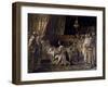 In His Final Moments, King Jaime El Conquistador Gives His Sword to His Son, Pedro, 1881-Ignacio Pinazo camarlench-Framed Giclee Print