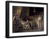 In His Final Moments, King Jaime El Conquistador Gives His Sword to His Son, Pedro, 1881-Ignacio Pinazo camarlench-Framed Giclee Print