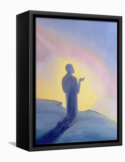 In His Life on Earth Jesus Prayed to His Father with Praise and Thanks, 1995-Elizabeth Wang-Framed Stretched Canvas