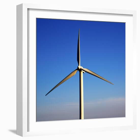 In Isle of Lanzarote  Spain Africa Wind Turbines Sky-lkpro-Framed Photographic Print