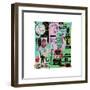 In Italian, 1983-Jean-Michel Basquiat-Framed Giclee Print