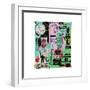 In Italian, 1983-Jean-Michel Basquiat-Framed Giclee Print