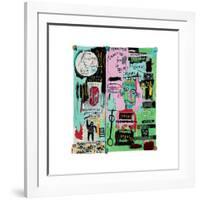 In Italian, 1983-Jean-Michel Basquiat-Framed Giclee Print