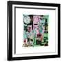 In Italian, 1983-Jean-Michel Basquiat-Framed Giclee Print