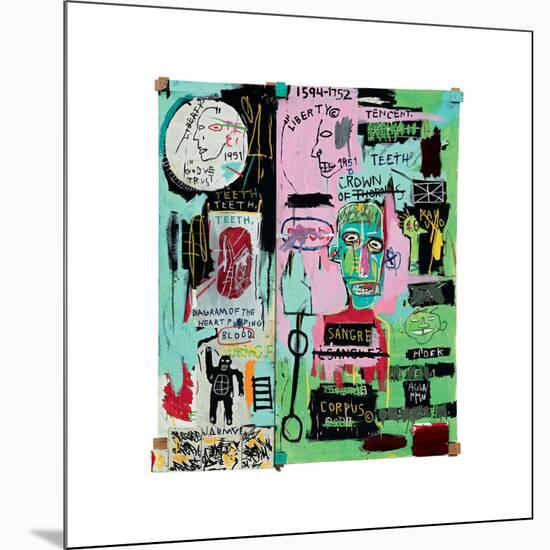 In Italian, 1983-Jean-Michel Basquiat-Mounted Giclee Print