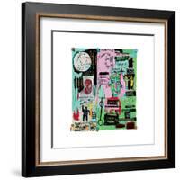 In Italian, 1983-Jean-Michel Basquiat-Framed Giclee Print