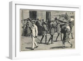 In Johannesburg, South Africa, The Natives However Must Walk in the Roadway-null-Framed Art Print