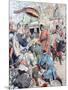 In Lhasa the Dalai Lama Flees the British Expedition to Tibet (N-null-Mounted Giclee Print