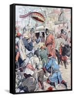 In Lhasa the Dalai Lama Flees the British Expedition to Tibet (N-null-Framed Stretched Canvas