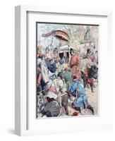 In Lhasa the Dalai Lama Flees the British Expedition to Tibet (N-null-Framed Giclee Print